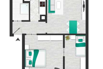 Wohnung Stuttgart Stuttgart-Süd - 3 Zimmer, 50 m&sup2;, 190.000&euro; | Angebot:24398777