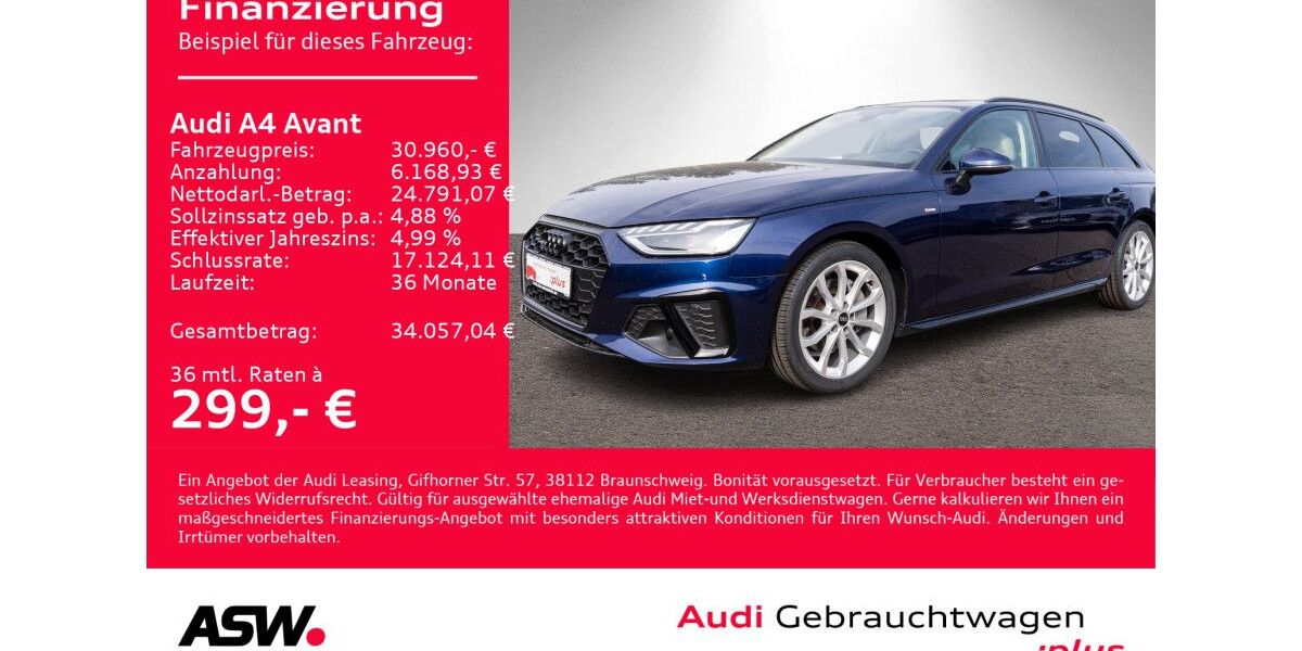 Audi A4 52.200 km 30.960 &euro; Heilbronn 74074