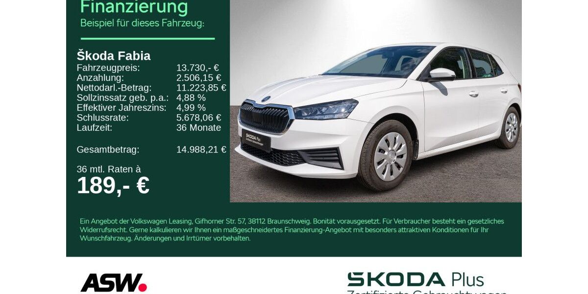 Skoda Fabia 42.300 km 13.730 &euro; Heilbronn 74076