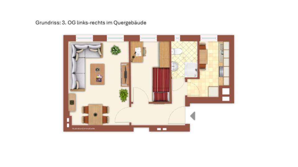 Etagenwohnung Steinheim an der Murr - 3 Zimmer, 33 m&sup2;, 1.033&euro; | Angebot:25935093