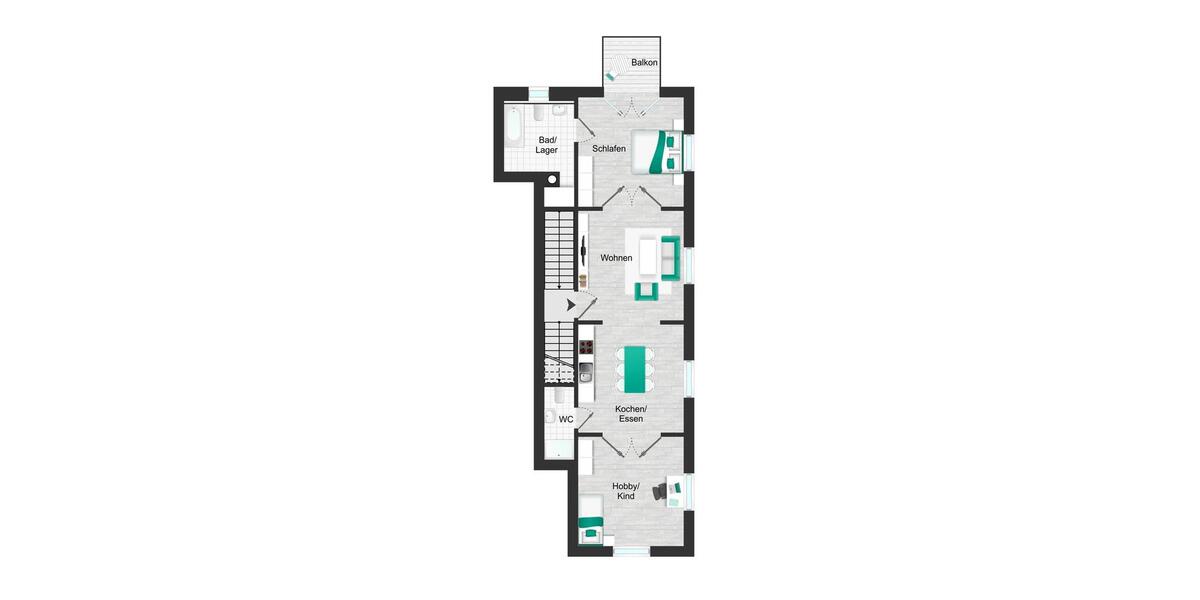 Etagenwohnung Pfaffenhofen - 3.5 Zimmer, 84 m&sup2;, 1.060&euro; | Angebot:25842265