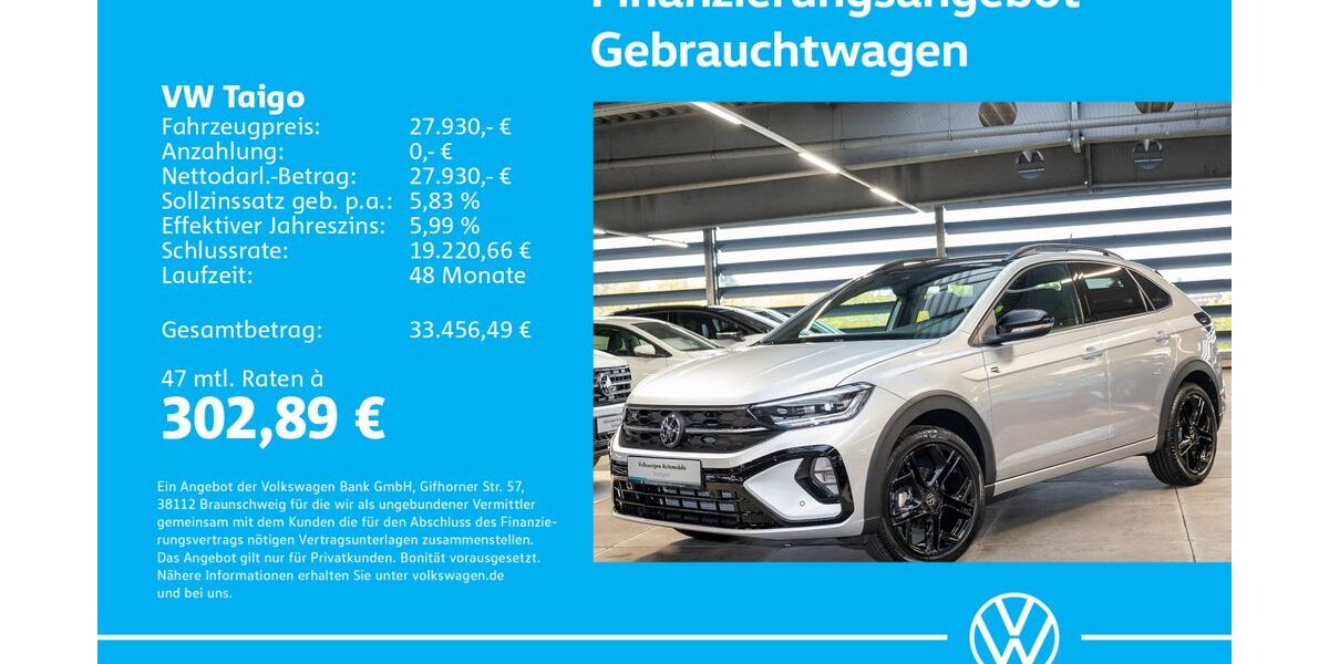 VW Taigo 1.505 km 27.430 &euro; Stuttgart-Feuerbach 70469