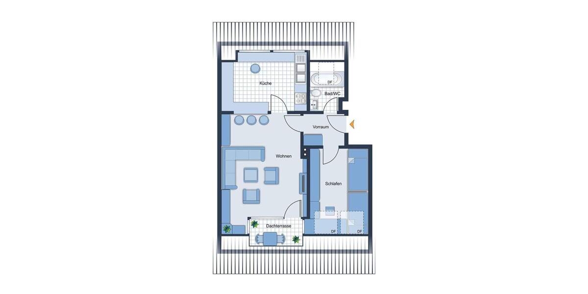 Etagenwohnung Stuttgart Bad Cannstatt - 2 Zimmer, 48 m&sup2;, 200.000&euro; | Angebot:25671717