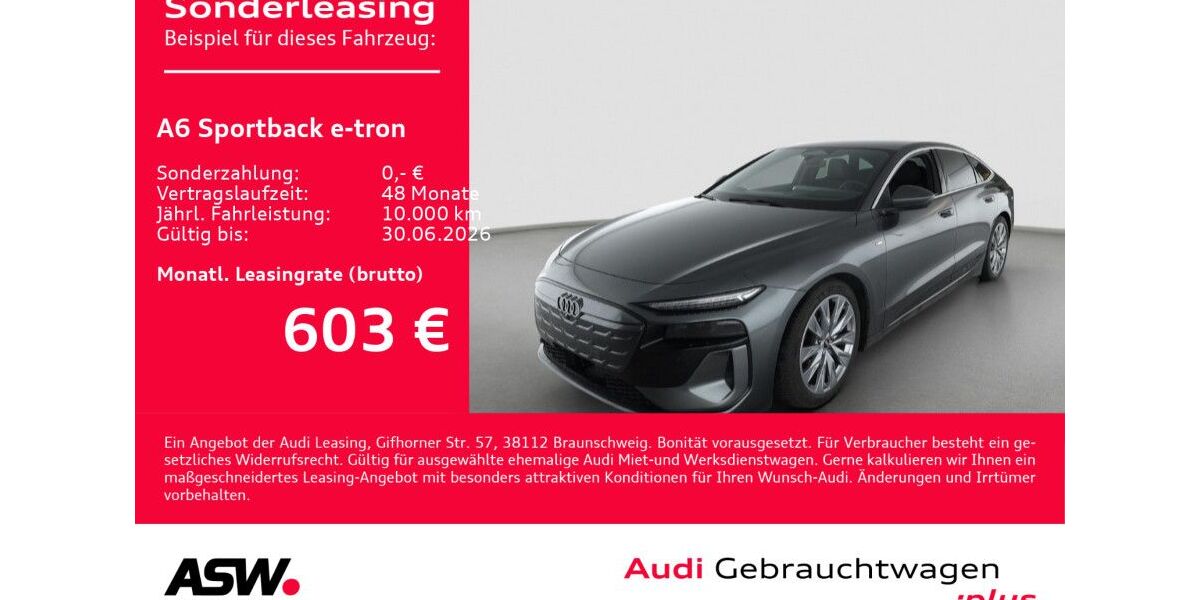Audi A6 e-tron 9.300 km 63.430 &euro; Heilbronn 74074