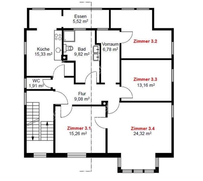 Zimmer Stuttgart Obertürkheim - 4 Zimmer, 115 m&sup2;, 1.380&euro; | Angebot:25726385