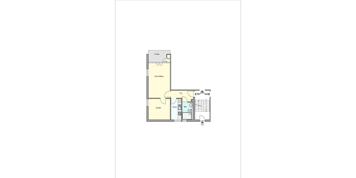 Erdgeschoßwohnung Esslingen am Neckar Hegensberg - 2 Zimmer, 53 m&sup2;, 646&euro; | Angebot:25759382