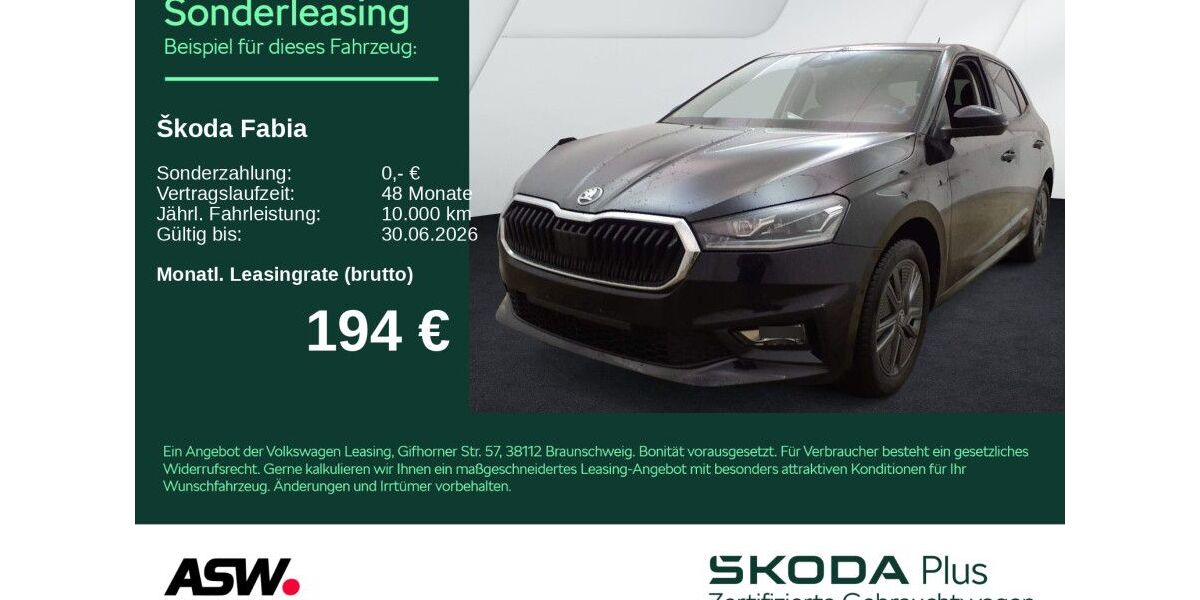 Skoda Fabia 15.300 km 21.730 &euro; Heilbronn 74076