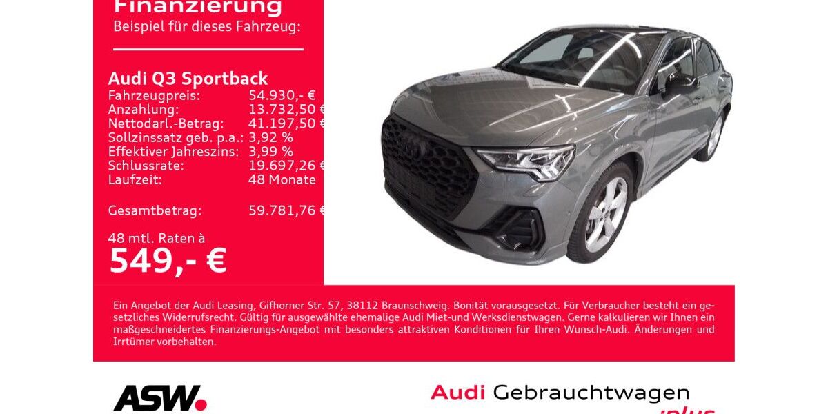Audi Q3 14.800 km 54.830 &euro; Heilbronn 74074