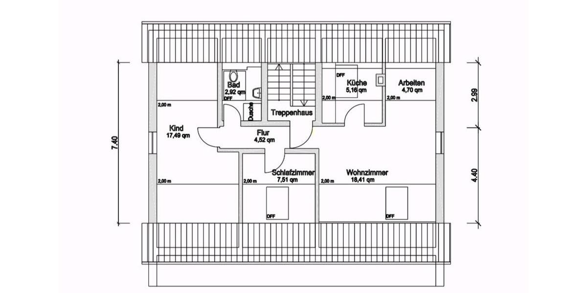 Dachgeschoßwohnung Urbach - 3 Zimmer, 56 m&sup2;, 210.000&euro; | Angebot:25961996