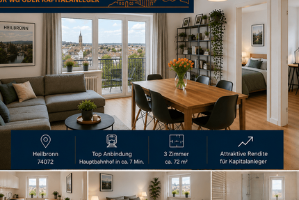 Wohnung Heilbronn Kernstadt - 4 Zimmer, 76 m&sup2;, 406.800&euro; | Angebot:26902223