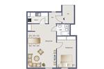 Dachgeschoßwohnung Ludwigsburg Eglosheim - 2.5 Zimmer, 56 m&sup2;, 1.270&euro; | Angebot:27542523