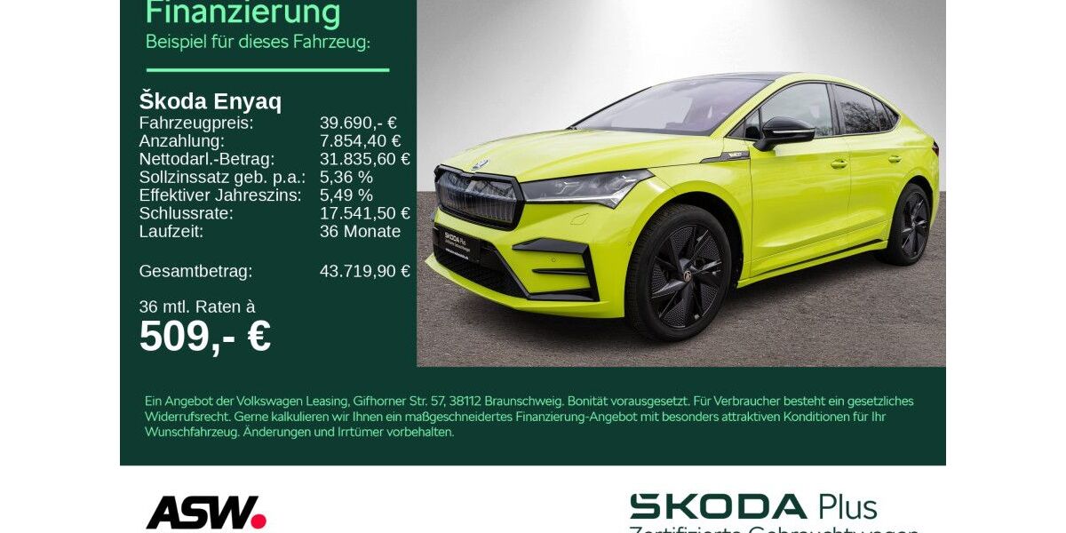 Skoda Enyaq 40.400 km 39.690 &euro; Heilbronn 74076