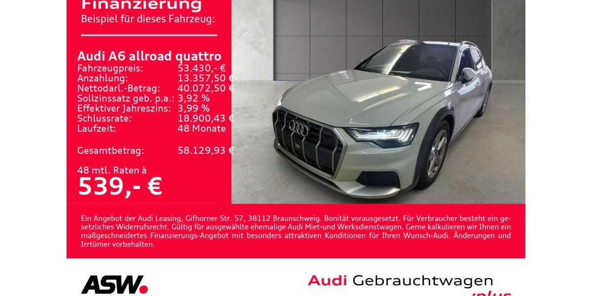 Audi A6 Allroad 72.400 km 53.430 &euro; Heilbronn 74074