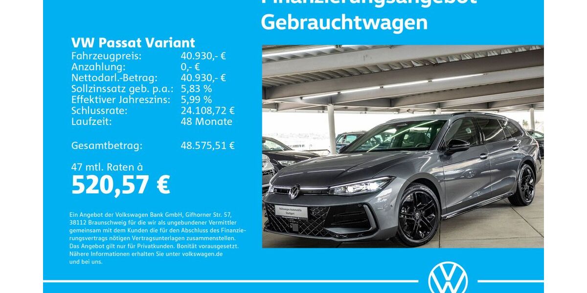 VW Passat Variant 21.955 km 40.630 &euro; Stuttgart-Wangen 70188