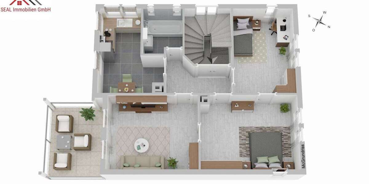 Etagenwohnung Mettingen Mettingen - 3 Zimmer, 66 m&sup2;, 249.000&euro; | Angebot:21639640