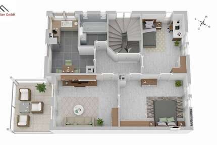 Wohnung Mettingen Mettingen - 3 Zimmer, 66 m&sup2;, 249.000&euro; | Angebot:21639640