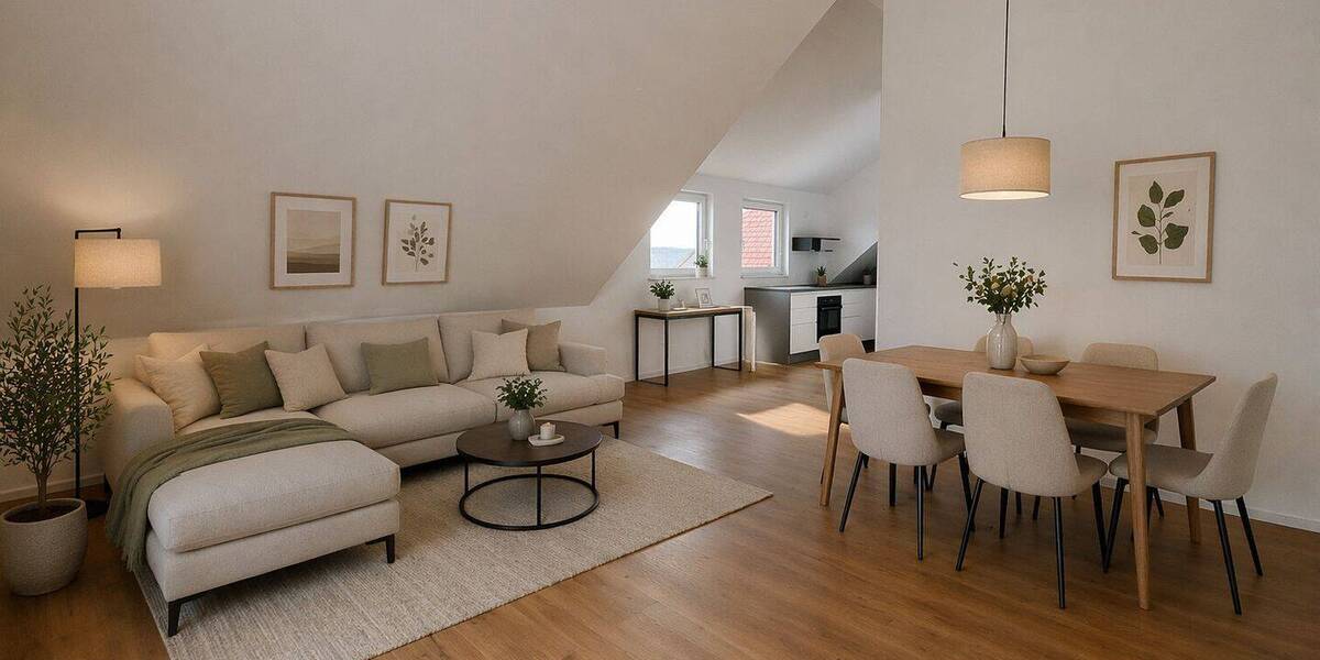 Etagenwohnung Ludwigsburg / Poppenweiler Poppenweiler - 3 Zimmer, 90 m&sup2;, 1.350&euro; | Angebot:26911824