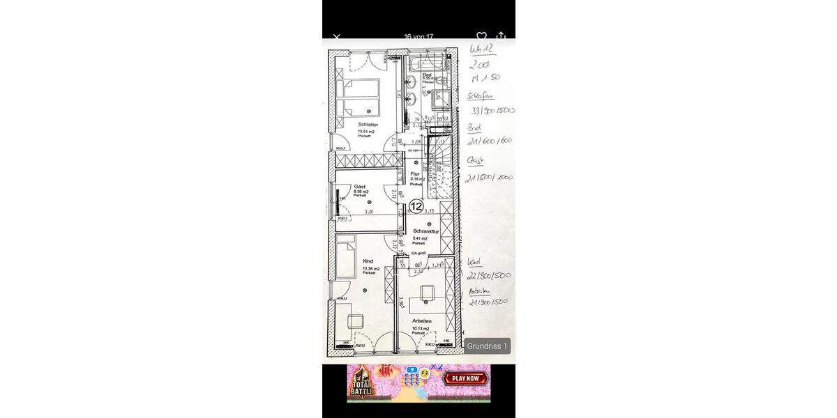 Maisonettenwohnung Ostfildern - 5.5 Zimmer, 131 m&sup2;, 629.000&euro; | Angebot:26476567