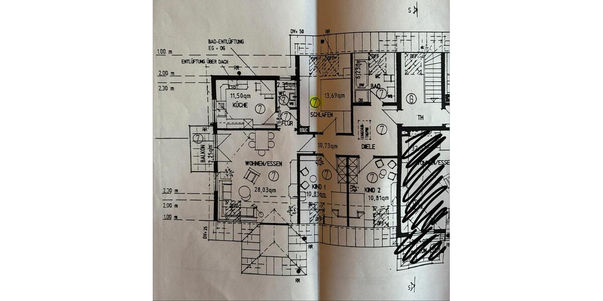 Dachgeschoßwohnung Brackenheim - 4.5 Zimmer, 97 m&sup2;, 1.150&euro; | Angebot:27580019