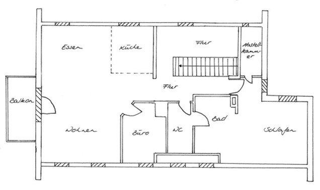 Dachgeschoßwohnung Stuttgart Degerloch - 3.5 Zimmer, 87 m&sup2;, 1.776&euro; | Angebot:27545198