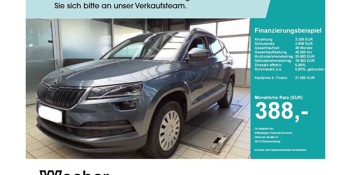Skoda Karoq 80.826 km 21.340 &euro; Weil der Stadt 71263