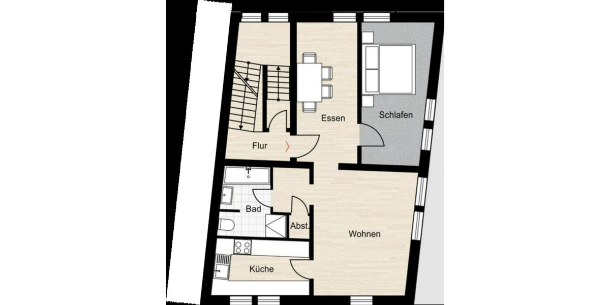 Etagenwohnung Mönsheim - 3 Zimmer, 77 m&sup2;, 855&euro; | Angebot:25158595
