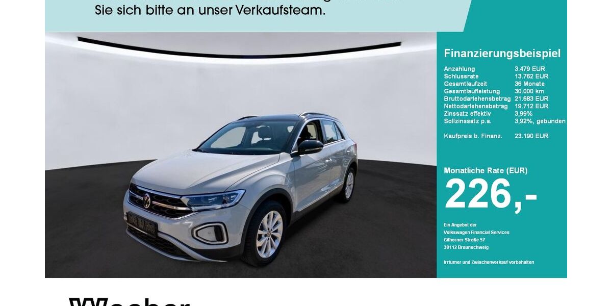 VW T-Roc 25.695 km 23.190 &euro; Weil der Stadt 71263