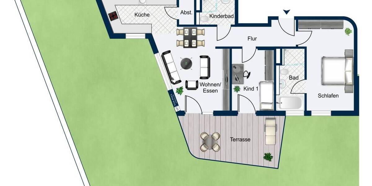 Etagenwohnung Bietigheim-Bissingen Bissingen - 3 Zimmer, 84 m&sup2;, 547.500&euro; | Angebot:25798598