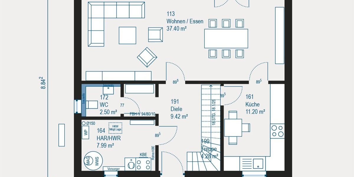 Wohnen mit Stil und Komfort - Ihr individuell geplantes Einfamilienhaus in Winnenden - Einfamilienhaus Winnenden | Angebot:27544297