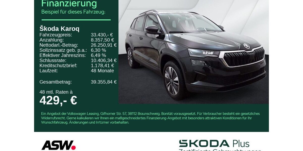 Skoda Karoq 19.990 km 33.430 &euro; Heilbronn 74076