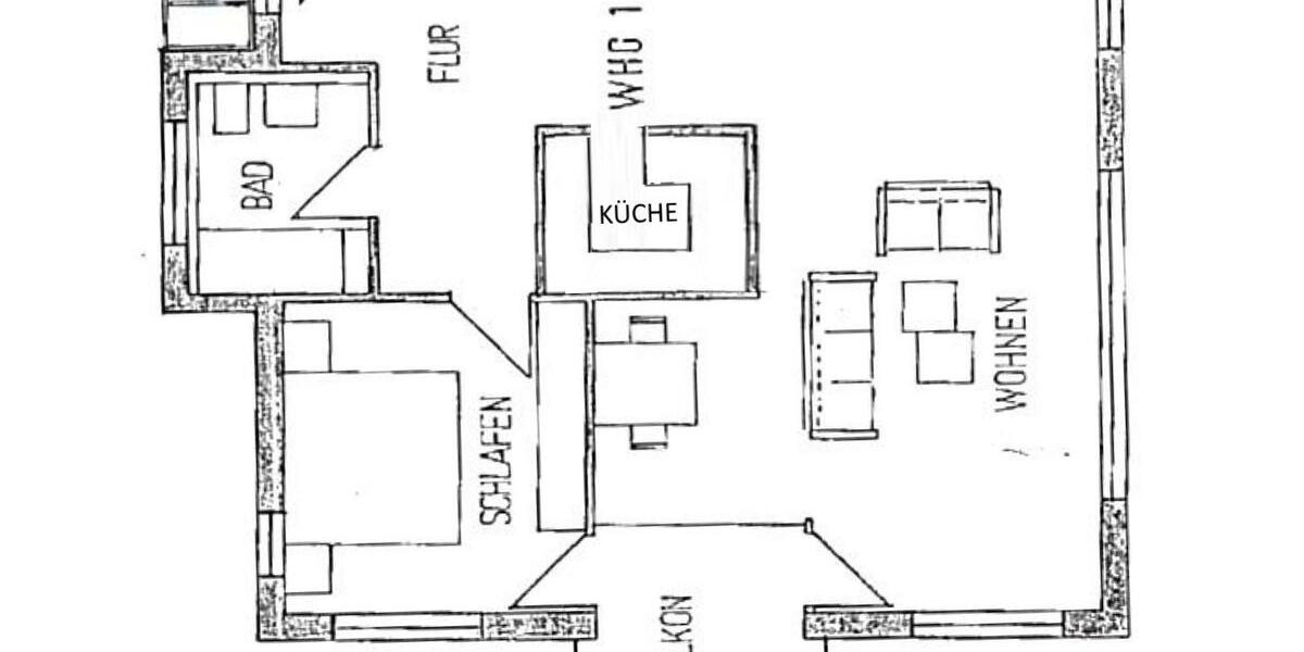 Etagenwohnung Stuttgart Lehen - 2 Zimmer, 85 m&sup2;, 1.280&euro; | Angebot:27587381