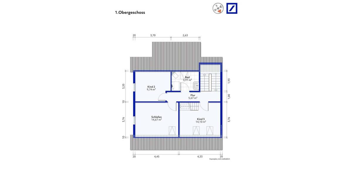 Etagenwohnung Benningen - 6 Zimmer, 119 m&sup2;, 549.000&euro; | Angebot:25940613