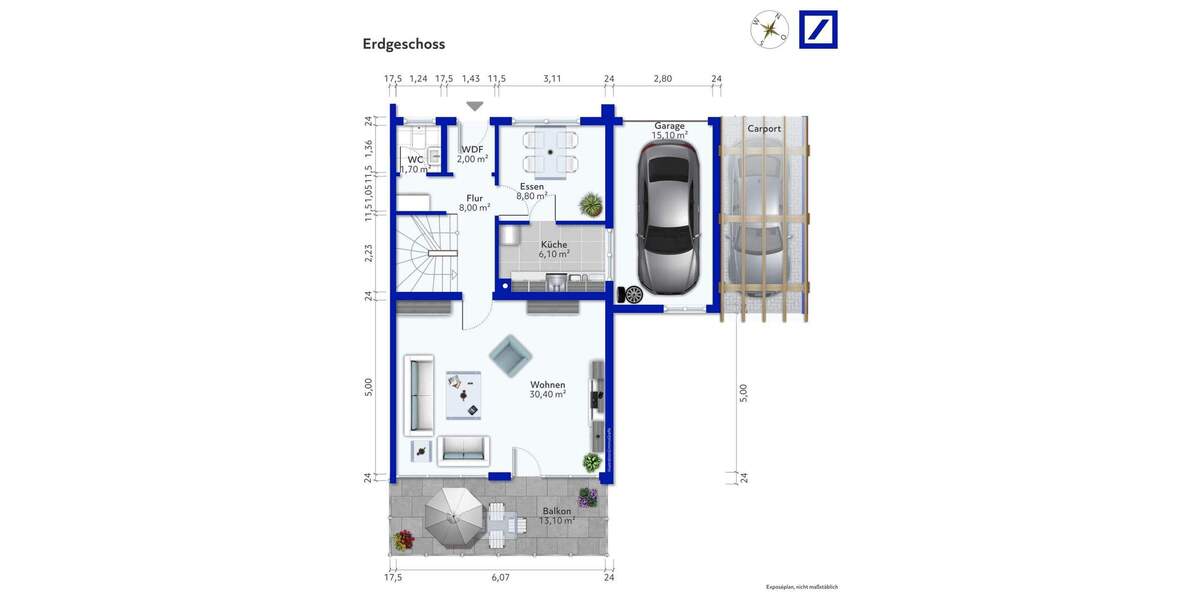Doppelhaushälfte Ludwigsburg Eglosheim - 8 Zimmer, 168 m&sup2;, 499.500&euro; | Angebot:25749261