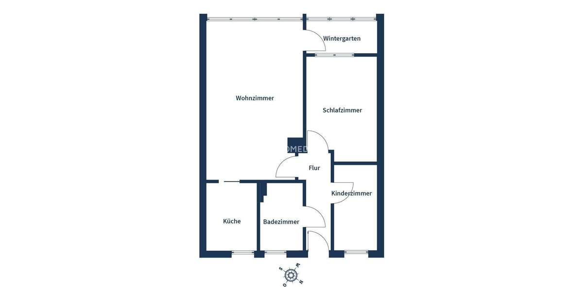 Etagenwohnung Stuttgart Feuerbach - 2 Zimmer, 47 m&sup2;, 169.000&euro; | Angebot:25689671