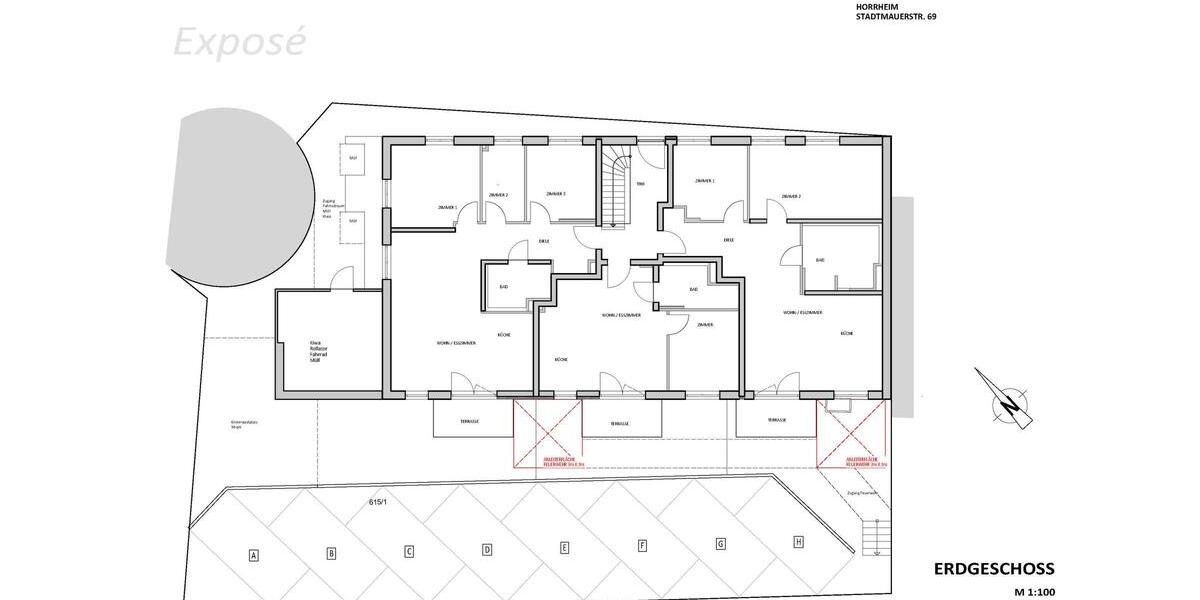 Erdgeschoßwohnung Vaihingen an der Enz - 3 Zimmer, 81 m&sup2;, 1.080&euro; | Angebot:22663618
