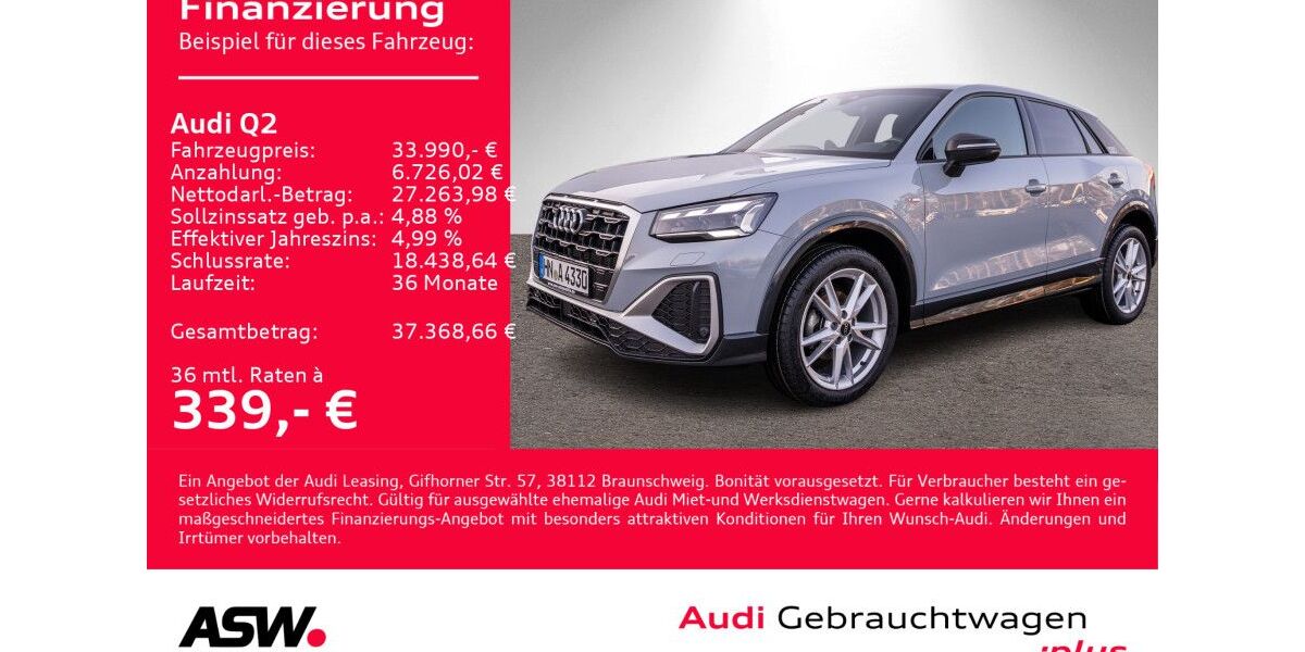 Audi Q2 24.900 km 32.890 &euro; Heilbronn 74074
