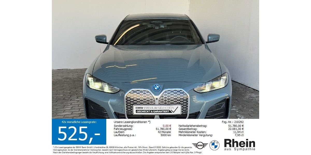 BMW i4 17.613 km 49.980 &euro; Heilbronn 74076