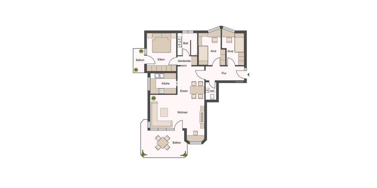 Etagenwohnung Tamm - 4 Zimmer, 100 m&sup2;, 389.000&euro; | Angebot:26502633