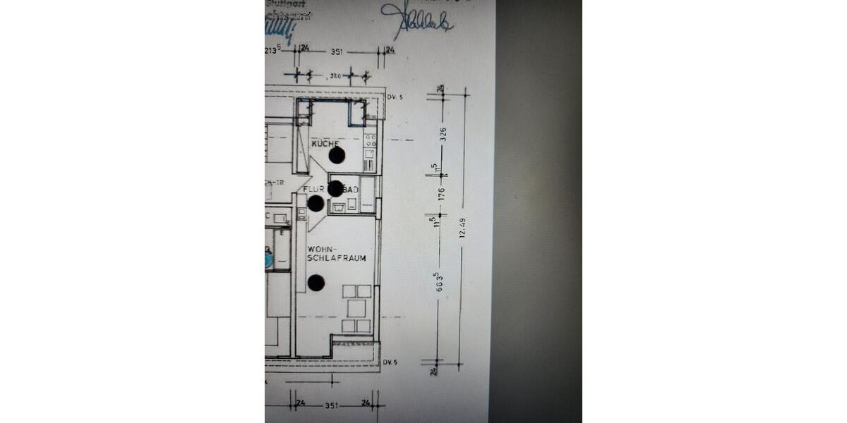 Dachgeschoßwohnung Stuttgart Neuwirtshaus - 1.5 Zimmer, 38 m&sup2;, 745&euro; | Angebot:25355160