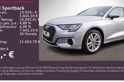 Audi A3 63.600 km 19.939 &euro; Weinsberg 74189