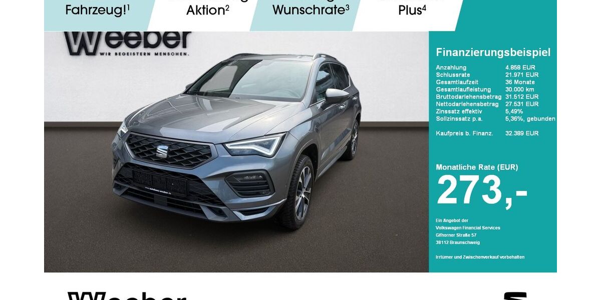 Seat Ateca 16.626 km 32.389 &euro; Weil der Stadt 71263