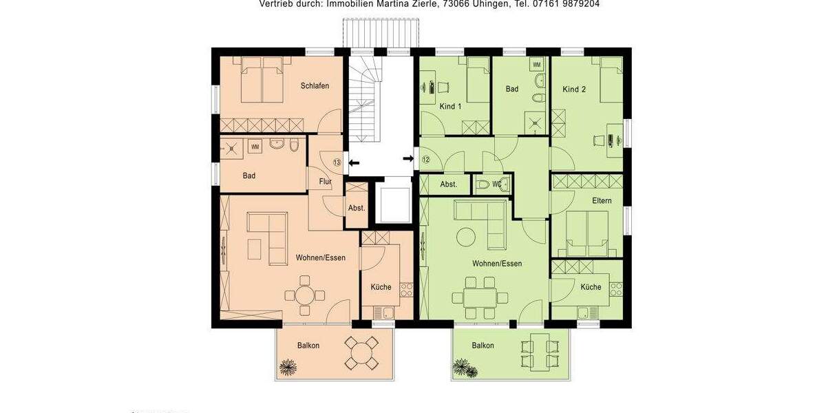 Etagenwohnung Hochdorf - 2 Zimmer, 78 m&sup2;, 379.000&euro; | Angebot:25738573