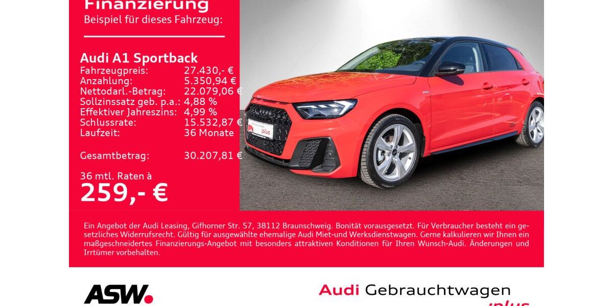 Audi A1 2.800 km 27.430 &euro; Heilbronn 74074