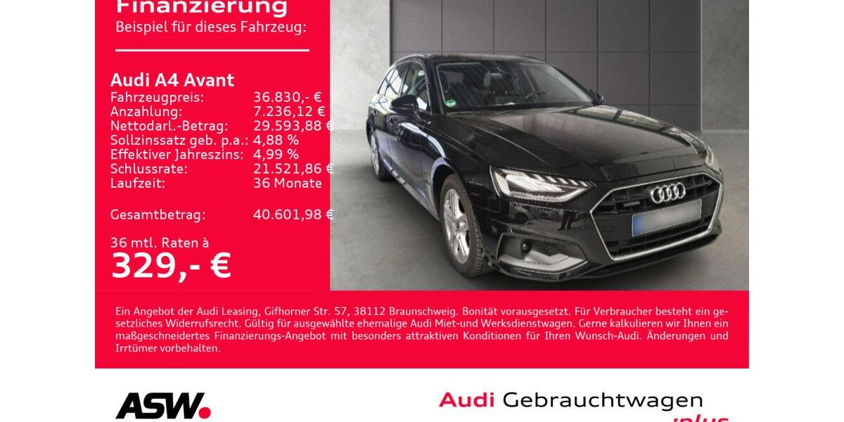 Audi A4 29.400 km 36.830 &euro; Heilbronn 74074