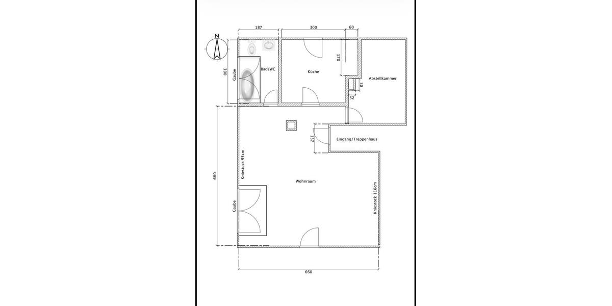 Dachgeschoßwohnung Bietigheim-Bissingen Bissingen - 1 Zimmer, 53 m&sup2;, 850&euro; | Angebot:27567323