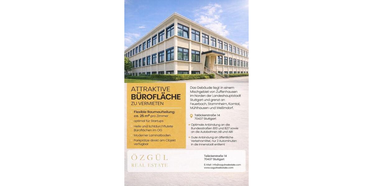 Gewerbeobjekt Stuttgart Stuttgart-Ost - 595&euro; | Angebot:25982456