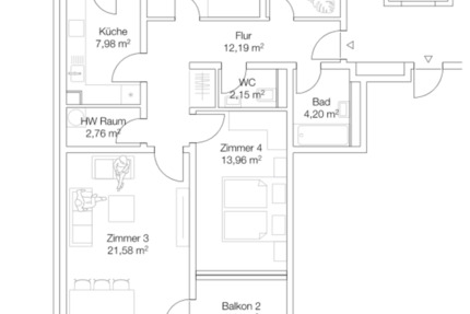 Wohnung Waiblingen Bittenfeld - 4 Zimmer, 94 m&sup2;, 300.000&euro; | Angebot:25718017