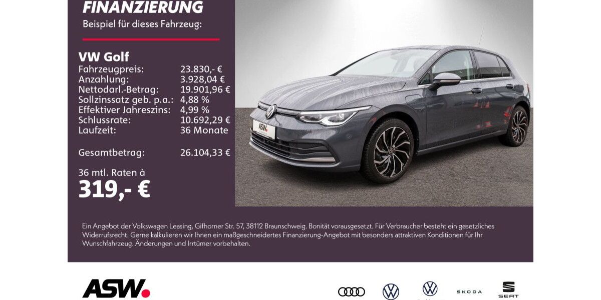 VW Golf 22.700 km 23.360 &euro; Weinsberg 74189