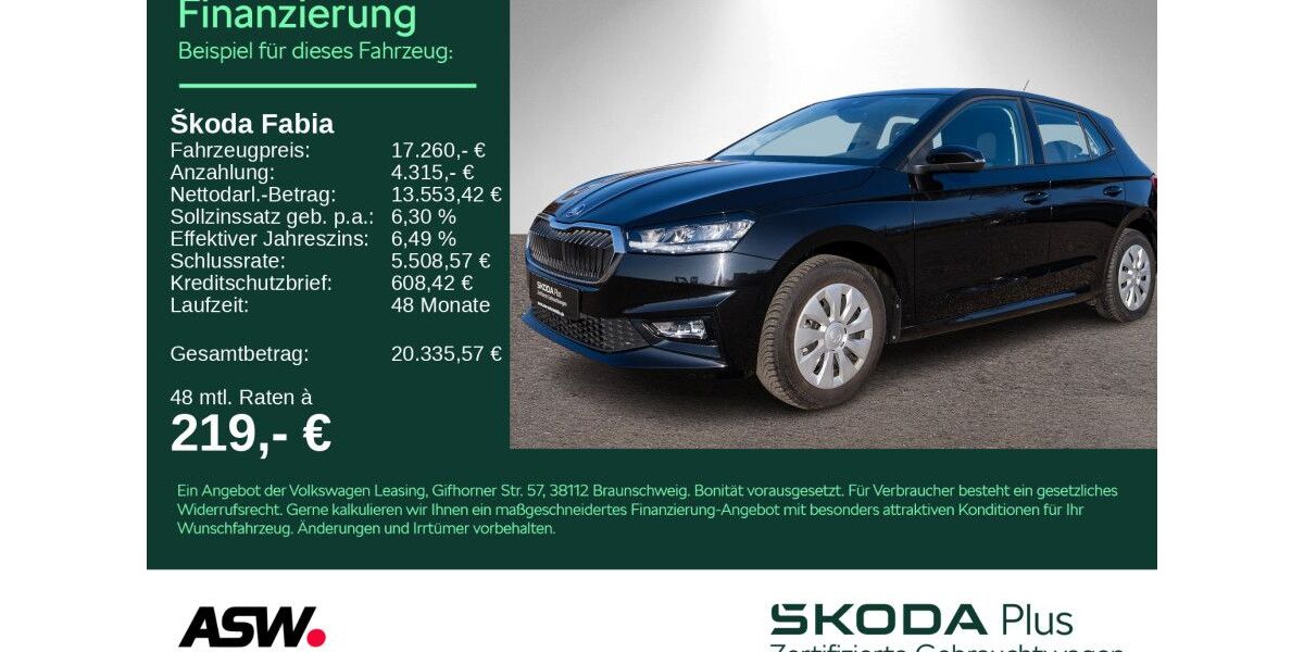 Skoda Fabia 7.800 km 16.690 &euro; Heilbronn 74076