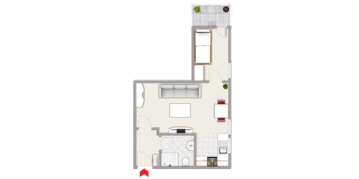 Etagenwohnung Bietigheim-Bissingen Bissingen - 1.5 Zimmer, 36 m&sup2;, 680&euro; | Angebot:25869161